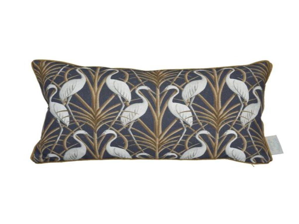 The Chateau by Angel Strawbridge Nouveau Heron Navy Boudoir Cushions
